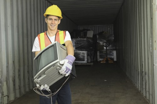 Professional waste clearance services managing debris in Canary Wharf